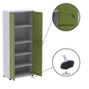 Ver mais imagens de Armário de Aço 2 Portas 4 Prateleiras com Chave AP409SL