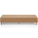 Ver imagem 3 de Puff Decorativo Sala de Estar Bali W01 Pés Palito 210x60cm Bouclê Mostarda - Lyam Decor