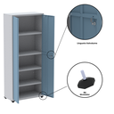 Ver mais imagens de Armário para Escritório 2 Portas com Chave Aço 4 Prateleiras