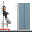 Ver imagem 6 de Armário para Escritório 2 Portas com Chave Aço 4 Prateleiras