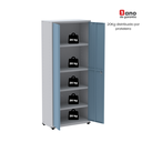 Ver imagem 7 de Armário para Escritório 2 Portas com Chave Aço 4 Prateleiras