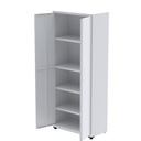 Ver imagem 3 de Armário de Aço 2 Portas 4 Prateleiras com Chave AP409SL Branco