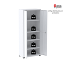 Ver imagem 7 de Armário de Aço 2 Portas 4 Prateleiras com Chave AP409SL Branco