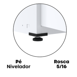 Armário 2 Portas Aço 4 Prateleiras AP409SL  - 12