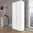 Ver imagem 1 de Armário de Aço 2 Portas 4 Prateleiras com Chave AP409SL Branco