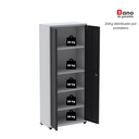 Ver imagem 7 de Armário de Aço 2 Portas 4 Prateleiras com Chave AP409SL