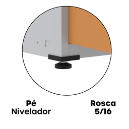 Armário de Aço 2 Portas 4 Prateleiras com Chave AP409SL Cinza - 12
