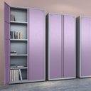 Ver imagem 2 de Armário de Aço 2 Portas 4 Prateleiras com Chave AP403SL