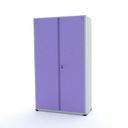 Ver imagem 3 de Armário de Aço 2 Portas 4 Prateleiras com Chave AP403SL Roxo
