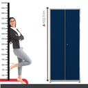 Ver imagem 6 de Armário para Escritório 2 Portas com Chave Aço 4 Prateleiras 