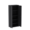 Ver imagem 3 de Armário de Aço 2 Portas 4 Prateleiras com Chave AP409SL Preto