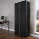 Ver imagem 2 de Armário de Aço 2 Portas 4 Prateleiras com Chave AP409SL