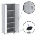 Ver mais imagens de Armário para Escritório 2 Portas com Chave Aço 4 Prateleiras 