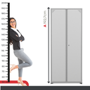 Ver imagem 6 de Armário para Escritório 2 Portas com Chave Aço 4 Prateleiras 