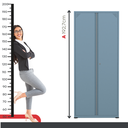 Ver imagem 6 de Armário de Aço 2 Portas 4 Prateleiras com Chave AP409SL