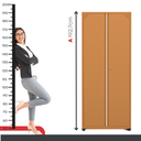 Ver imagem 6 de Armário de Aço 2 Portas 4 Prateleiras com Chave AP409SL