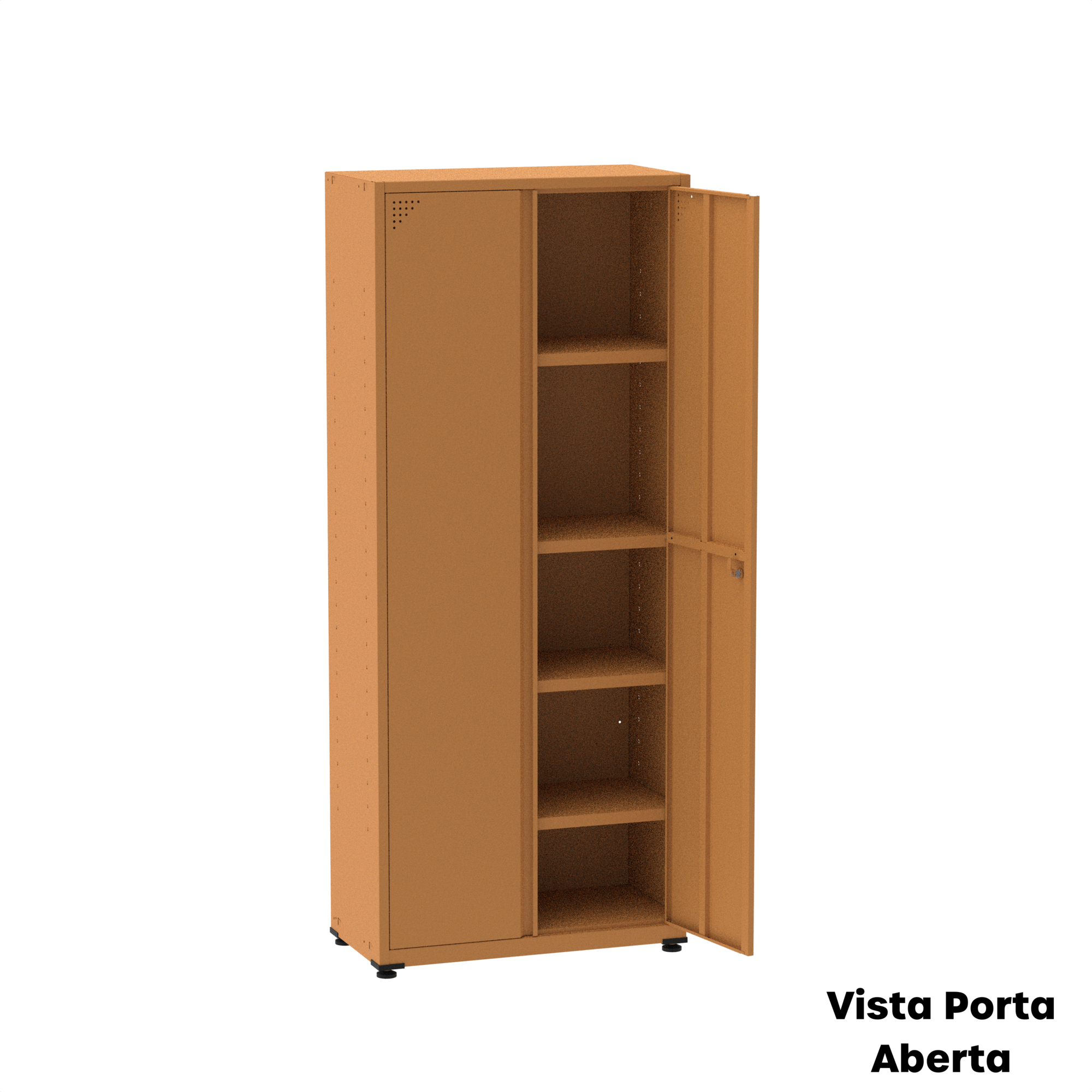 Armário 2 Portas Aço 4 Prateleiras AP409SL  - 19