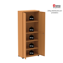 Ver imagem 7 de Armário de Aço 2 Portas 4 Prateleiras com Chave AP409SL