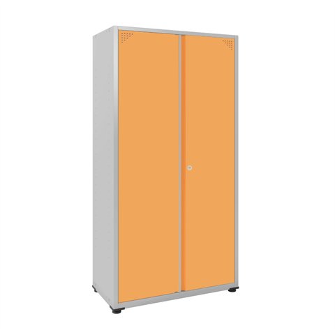 Armário de Aço 2 Portas 4 Prateleiras com Chave AP403SL