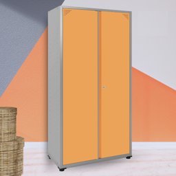 Armário 2 Portas com Chave 4 Prateleiras AP403SL Aço  - 3