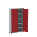 Ver imagem 3 de Armário de Aço 2 Portas 4 Prateleiras com Chave AP403SL Vermelho