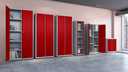 Ver imagem 6 de Armário de Aço 2 Portas 4 Prateleiras com Chave AP403SL Vermelho
