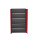 Ver imagem 5 de Armário de Aço 2 Portas 4 Prateleiras com Chave AP403SL Vermelho