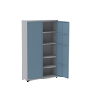 Ver imagem 3 de Armário de Aço 2 Portas 4 Prateleiras com Chave AP403SL