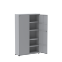 Ver imagem 3 de Armário de Aço 2 Portas 4 Prateleiras com Chave AP403SL