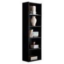 Ver imagem 6 de Kit 2 Estantes Livreiro Organizador Multiuso Luiza 5 Nichos Preto - Desk Design
