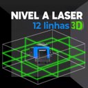Ver imagem 6 de Nivel Laser 3D 12 Linhas Verde Recarregável 2 Baterias