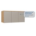 Ver imagem 4 de Módulo Aéreo para Quarto 3 Portas Elegance Cinza/Angelin|Niquel