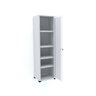 Armário 1 Portas com moldura 4 Prateleiras AP190SL Aço  - 4