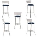 Ver imagem 5 de Banqueta Bistro para Bar, Cozinha, Balcão em Alumínio e Fibra Tc Zanutto 5 Unidades Marmore