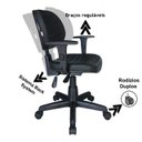 Ver imagem 3 de Kit Mesa 1,50X0,60 + Cadeira Ergonômica Back System c/ Braço Regulável - Workstart - 22478