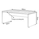 Ver imagem 5 de Kit Mesa 1,50X0,60 + Cadeira Ergonômica Back System c/ Braço Regulável - Workstart - 22478