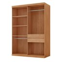Ver imagem 4 de Guarda-Roupa Solteiro 100% MDF 4 Portas e 2 Gavetas Multimóveis CR35504 Madeirado/Off White