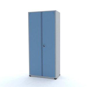 Armário de Aço 2 Portas 4 Prateleiras com Chave AP402SL