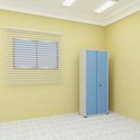 Ver imagem 3 de Armário de Aço 2 Portas 4 Prateleiras com Chave AP402SL