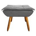 Ver imagem 4 de Kit 02 Poltronas Opala com 01 Puff Opala Suede Grafite