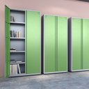 Ver imagem 2 de Armário de Aço 2 Portas 4 Prateleiras com Chave AP402SL