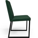 Ver imagem 7 de Kit 08 Cadeiras Decorativas Estofada para Sala de Jantar Dafne L02 Facto Verde Musgo - lyam decor