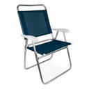 Ver imagem 7 de Cadeira Praia Mor Masterplus Azul Alumínio Super Confortável