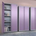 Ver imagem 2 de Armário de Aço 2 Portas 4 Prateleiras com Chave AP402SL