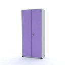 Ver imagem 3 de Armário 2 Portas 4 Prateleiras Aço com Chave para Escritório Cinza Lilás Roxo/Diversas Opções de Cores