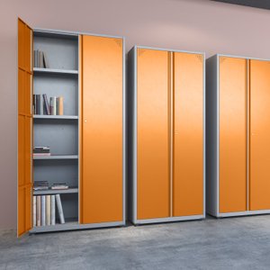 Armário 2 Portas 4 Prateleiras Aço AP402SL 