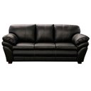 Ver imagem 3 de Sofá de Couro 3 Lugares Paris 216cm M06 Cor Preto 450 - ADJ DECOR