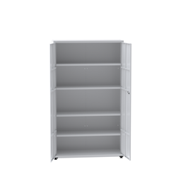 Armário 2 Portas com Chave 4 Prateleiras AP403SL Aço  - 5