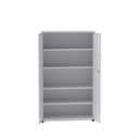 Ver imagem 5 de Armário de Aço 2 Portas 4 Prateleiras com Chave AP403SL Branco