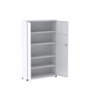 Ver imagem 4 de Armário de Aço 2 Portas 4 Prateleiras com Chave AP403SL Branco